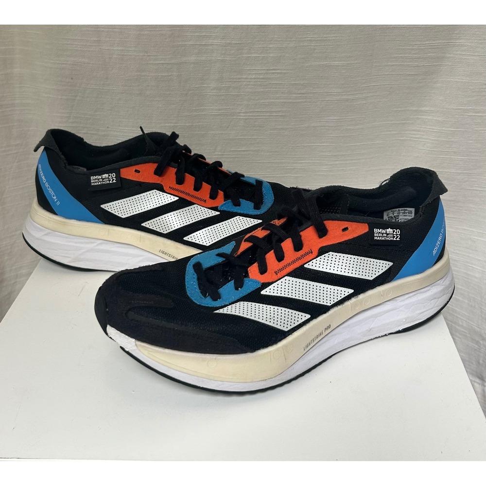 Adidas Adizero Boston 11 BMW Berlin Marathon 2022 Running Shoes Black Mens 8.5
